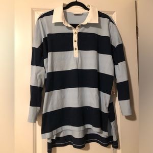 New Striped Long Sleeve with Collar